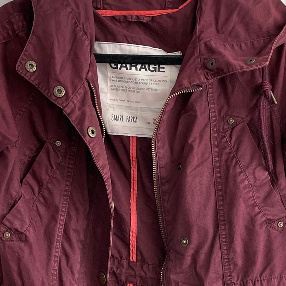 Garage smart parka, burgundy size XS. Gently worn. Great condition. - Picture 2 of 2